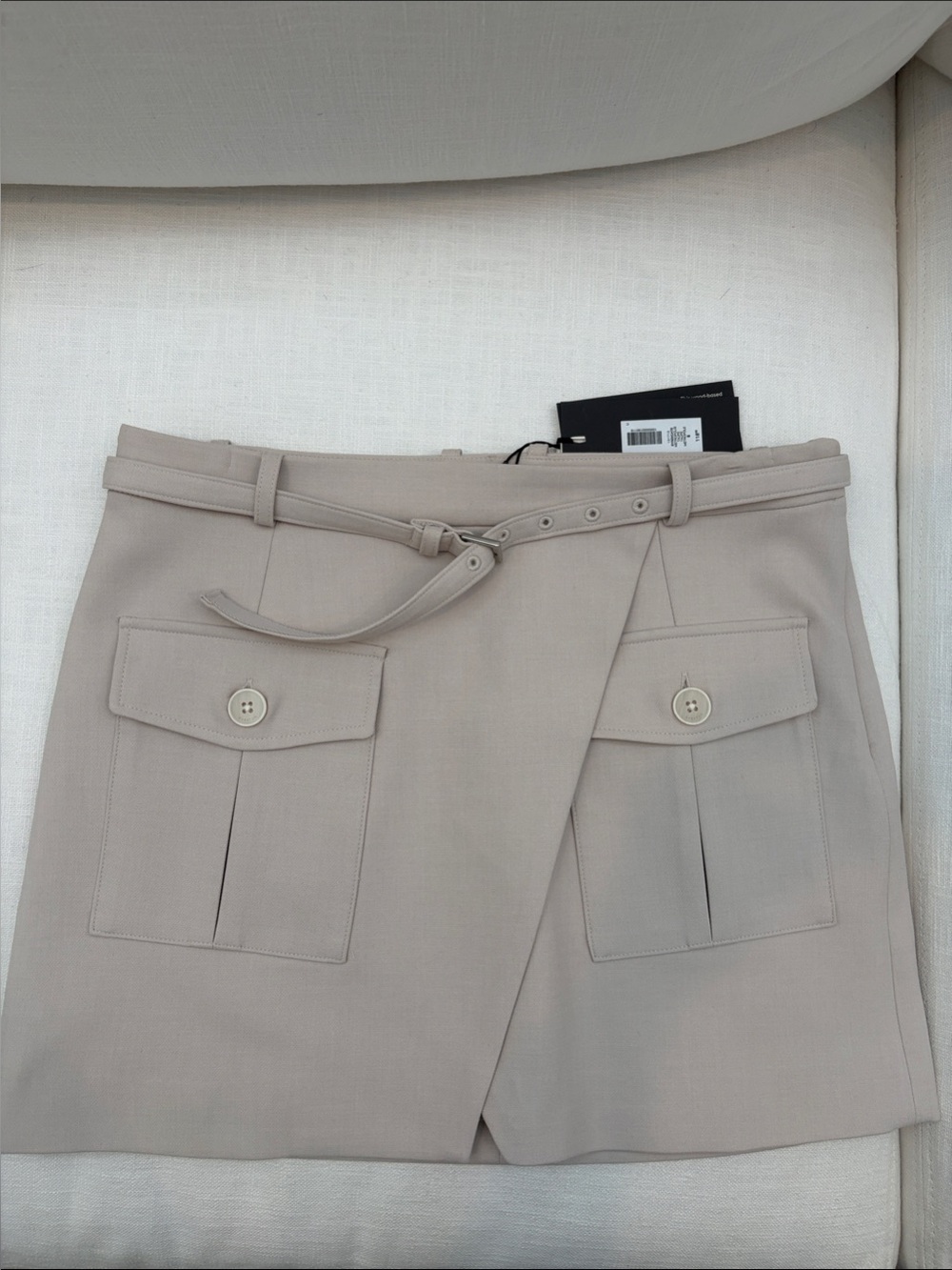 Aritzia Syndicate Beige Utility Cargo Skort with Belt